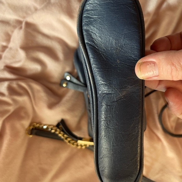 Michael Kors Navy Leather Crossbody Bag - Picture 3 of 6